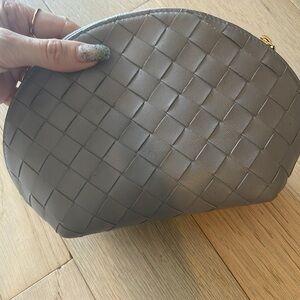 Bottega makeup bag grey like new